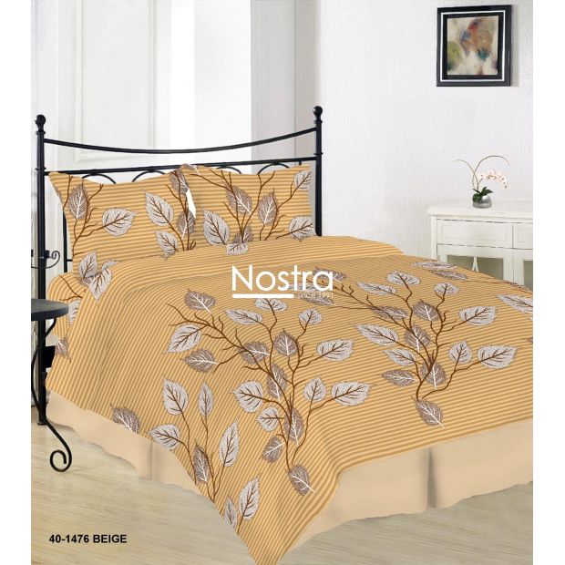 Drobės patalynės komplektas DAELYN 40-1476-BEIGE