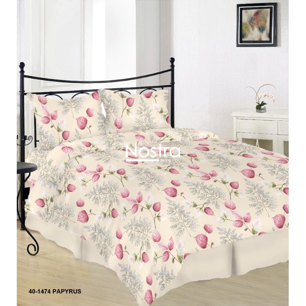 Cotton bedding set DANIELLA 40-1474-PAPYRUS 200x220, 70x70 cm