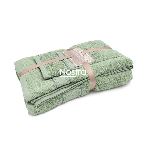 3 dalių rankšluosčių komplektas T0184 T0184-PALE OLIVE 398