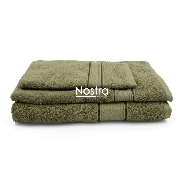 3 piece towel set T0184 T0184-MOSS GREEN 399 30x50, 50x70, 70x140 cm