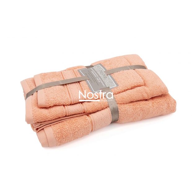 3 piece towel set T0184 T0184-CORAL 289