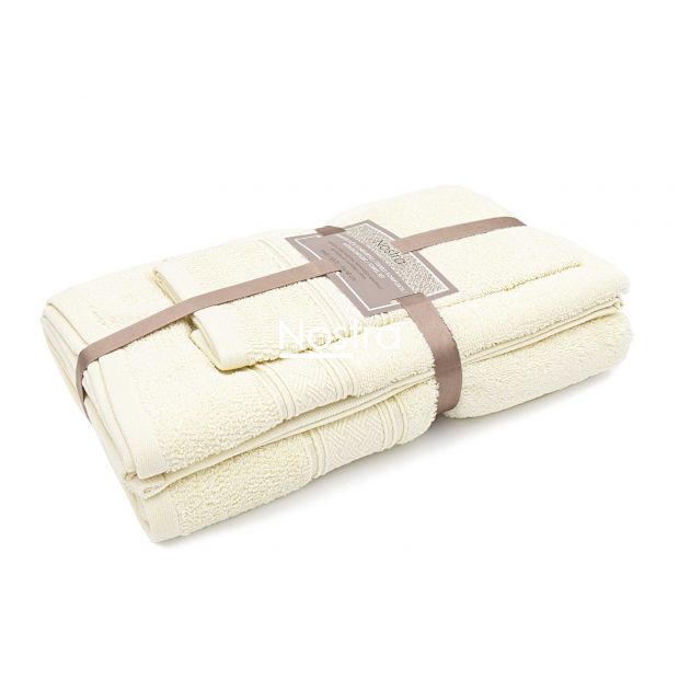 3 piece towel set T0184 T0184-VANILLA 183