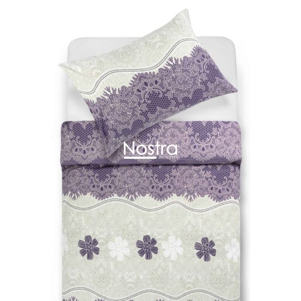 Cotton bedding set DENIM 40-1007/40-1140-PLUM