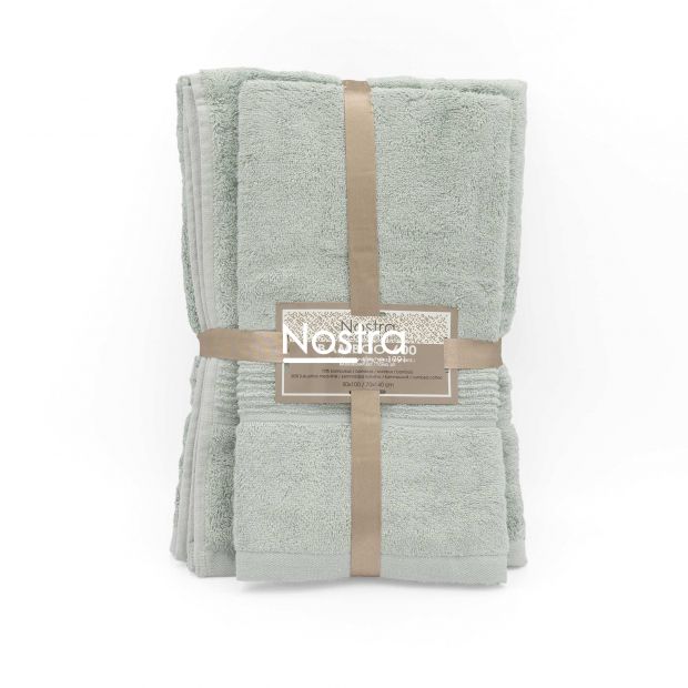 Bamboo towels set BAMBOO-600 T0105-SMOKE GREEN