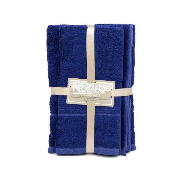 Bamboo towels set BAMBOO-600 T0105-BLUEMARINE 50x100, 70x140 cm