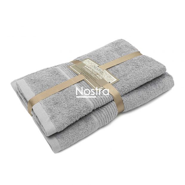 Bambukinių rankšluosčių komplektas BAMBOO-600 T0105-ASH GREY 50x100, 70x140 cm