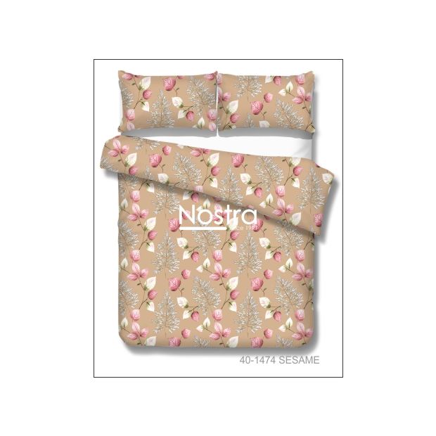 Cotton bedding set DANIELLA 40-1474-SESAME