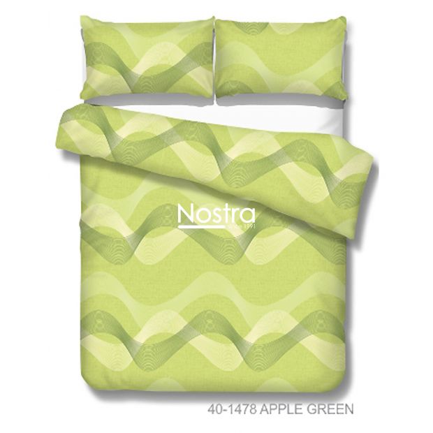 Постельное бельё из бязи DOLLY 40-1478-APPLE GREEN 200x220, 50x70 cm