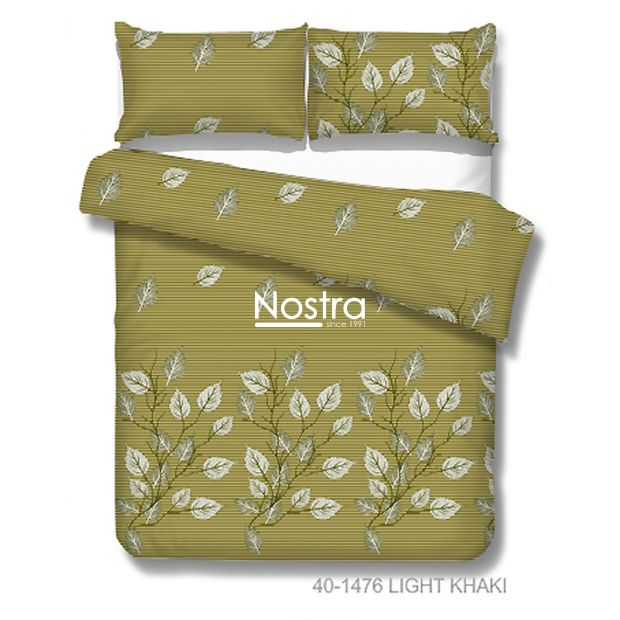 Drobės patalynės komplektas DAELYN 40-1476-LIGHT KHAKI 200x220, 70x70 cm