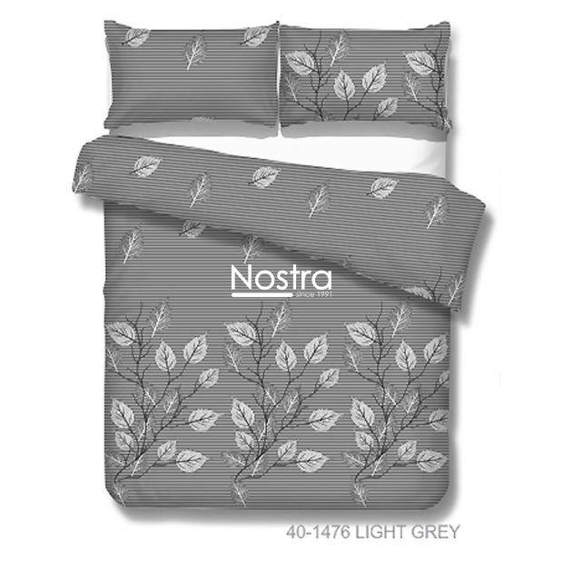 Cotton bedding set DAELYN 40-1476-LIGHT GREY 200x220, 70x70 cm