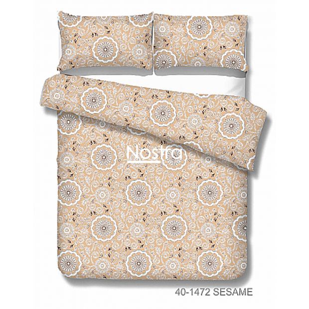 Drobės patalynės komplektas DULCE 40-1472-SESAME 200x220, 70x70 cm