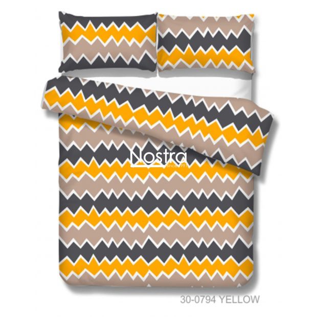 Cotton bedding set DUA 30-0794-YELLOW