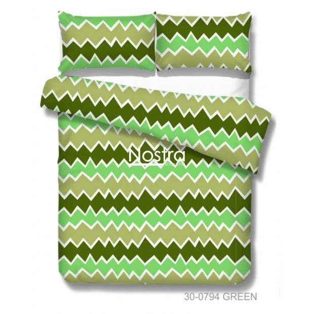 Cotton bedding set DUA 30-0794-GREEN