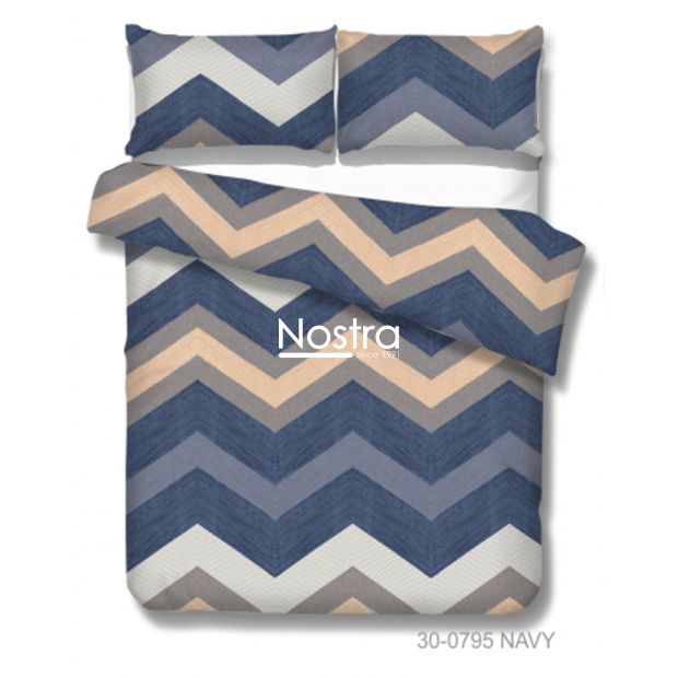 Cotton bedding set DAYLEN 30-0795-NAVY