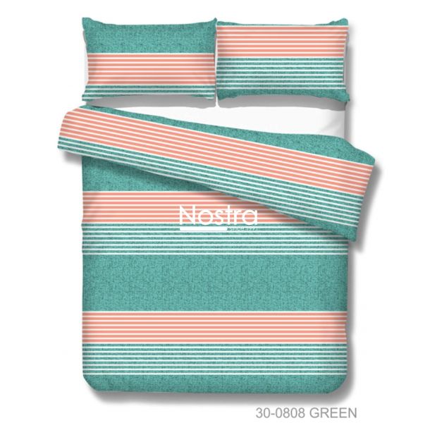 Cotton bedding set DOTTIE 30-0808-GREEN