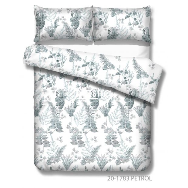 Sateen bedding set AMIRA 20-1783-PETROL