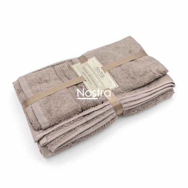 Bambukinių rankšluosčių komplektas BAMBOO-600 T0105-SIMPLY TAUPE