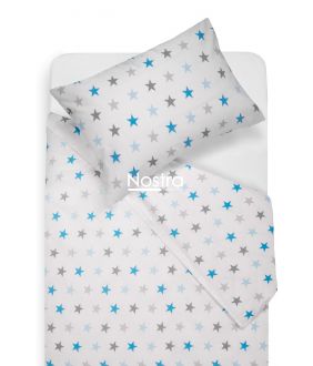 Children bedding set STARS 10-0052-LIGHT GREY LIGHT BLUE