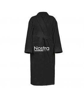 Chalatas VELOUR-430 430 BATHROBE-BLACK 430 BATHROBE-BLACK