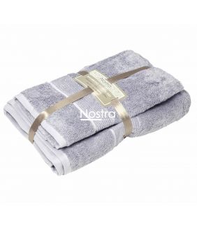 Bamboo towels set BAMBOO-600 T0105-GREY BLUE T0105-GREY BLUE