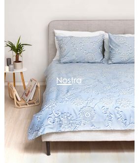 PREMIUM maco sateen bedding set COLETTE 20-0034-POWDER BLUE 20-0034-POWDER BLUE