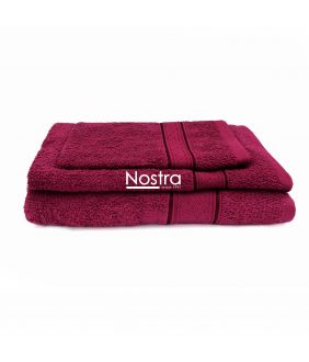 3 piece towel set T0184 T0184-BERRY 345