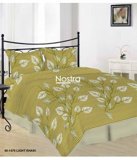 Cotton bedding set DAELYN 40-1476-LIGHT KHAKI