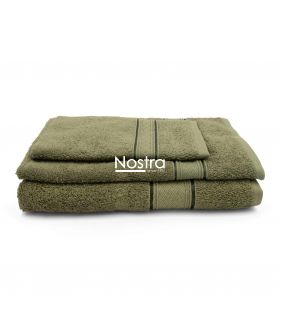 3 piece towel set T0184 T0184-MOSS GREEN 399 T0184-MOSS GREEN 399