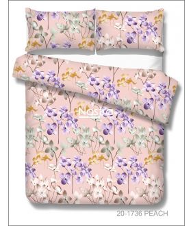 Polycotton bedding set FLOWERS 20-1736-PEACH 20-1736-PEACH