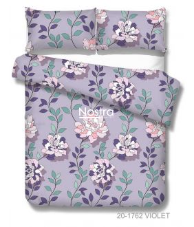 Polycotton bedding set FLOWERS 20-1762-VIOLET 20-1762-VIOLET