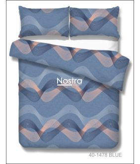 Cotton bedding set DOLLY 40-1478-BLUE