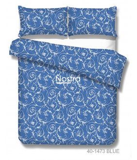 Cotton bedding set DAHLIA 40-1473-BLUE 40-1473-BLUE