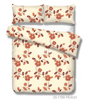 Cotton bedding set DEACON 20-1788-PEACH 20-1788-PEACH