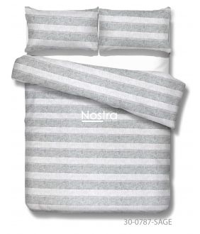 Cotton bedding set DRAYA 30-0787-SAGE 30-0787-SAGE