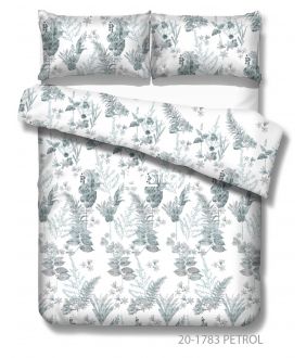 Sateen bedding set AMIRA 20-1783-PETROL 20-1783-PETROL